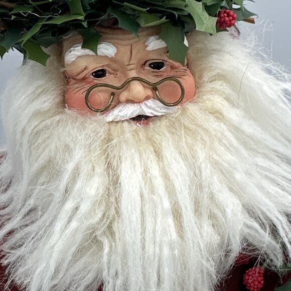 Hallmark Christmas Santa Pere Noel Plush Figure Decoration Shelf Sitter 15" - Picture 3 of 8